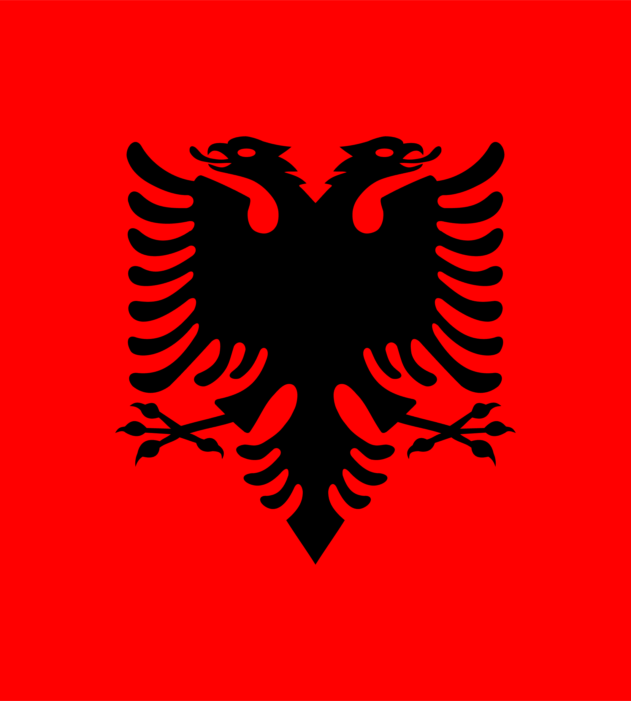 Albaniens flag