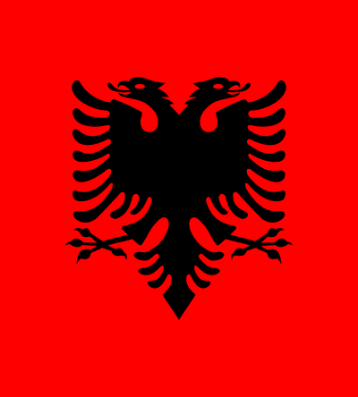 Albaniens flag