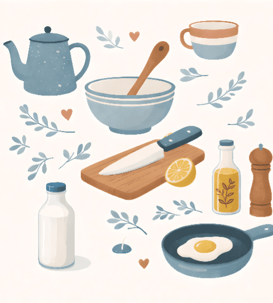 Mysig köksdisktrasa