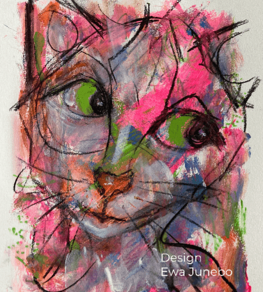 Neon Cat Splash Cloth