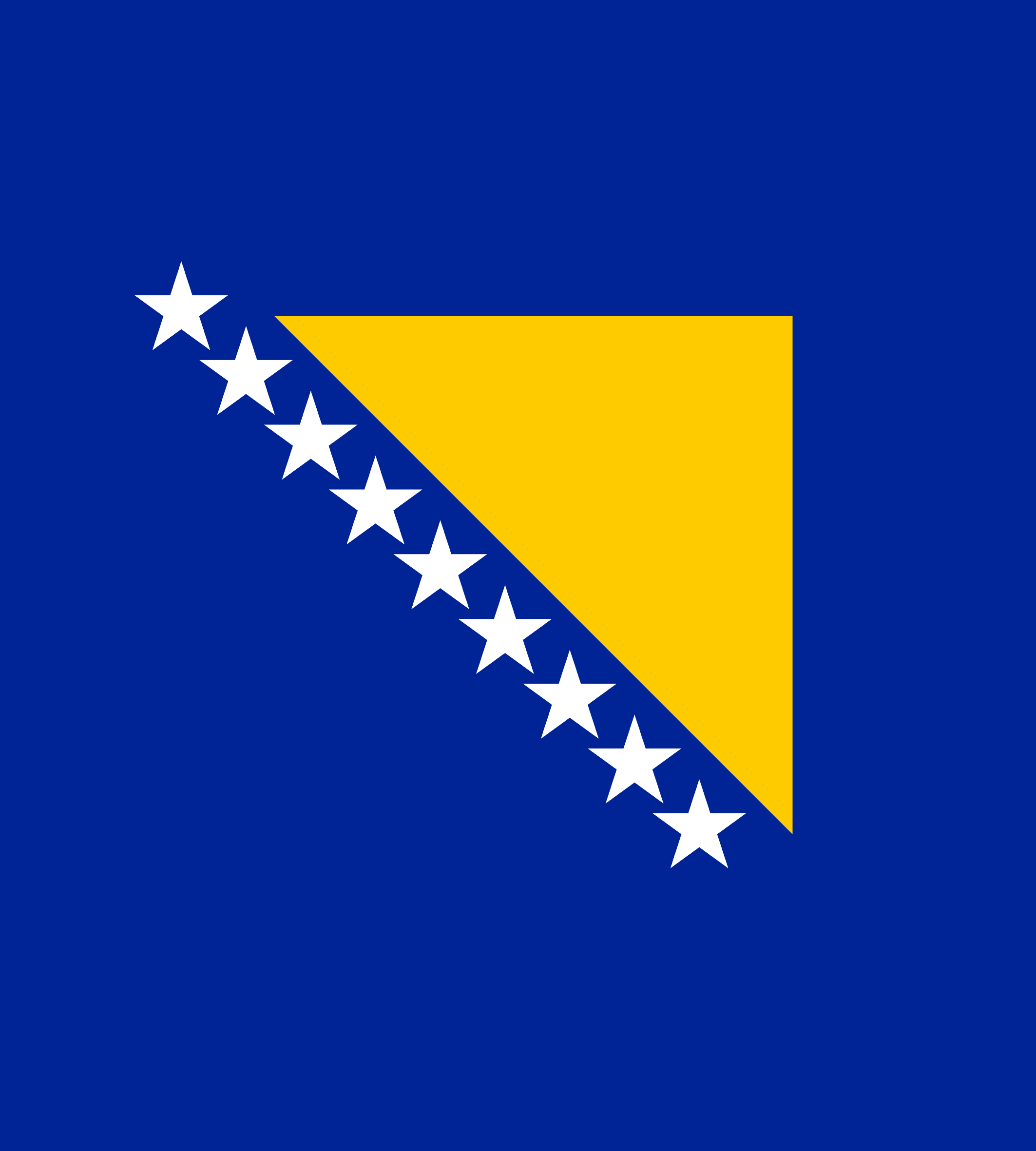 Bosnia-Hercegovinas flagg