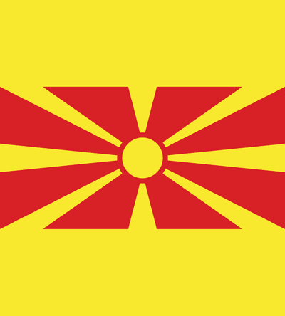 North Macedonia Flag